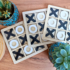 Drewniana gra „Kółko i krzyżyk” z personalizacją