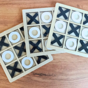 Drewniana gra „Kółko i krzyżyk” z personalizacją